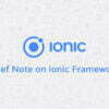 Brief Note on Ionic Framework
