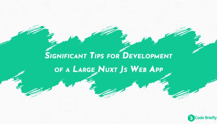 Significant Tips for Development of a Large Nuxt Js Web App