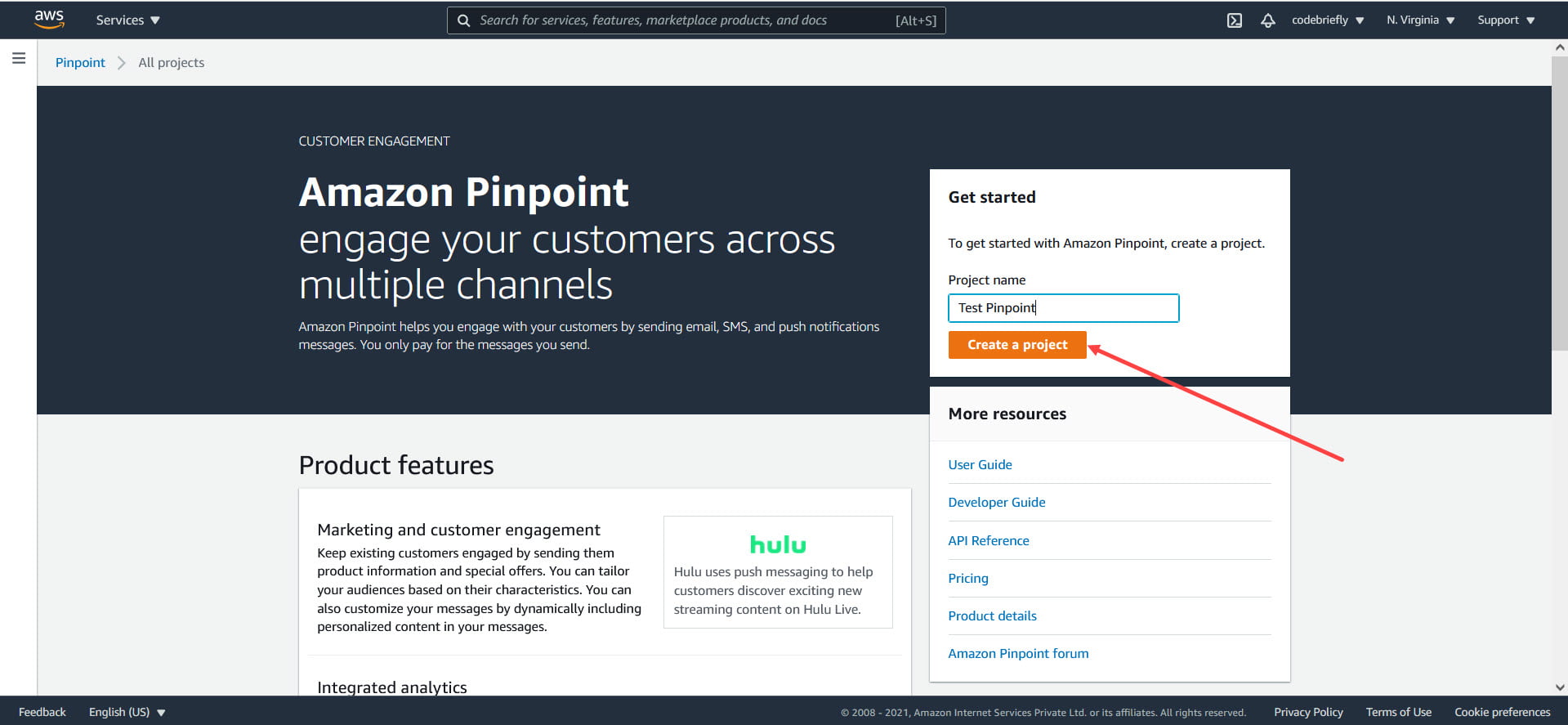 How to send web push notifications using  Pinpoint