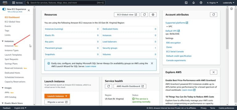 How To Setup An EC2 Instance On AWS? - Codebriefly