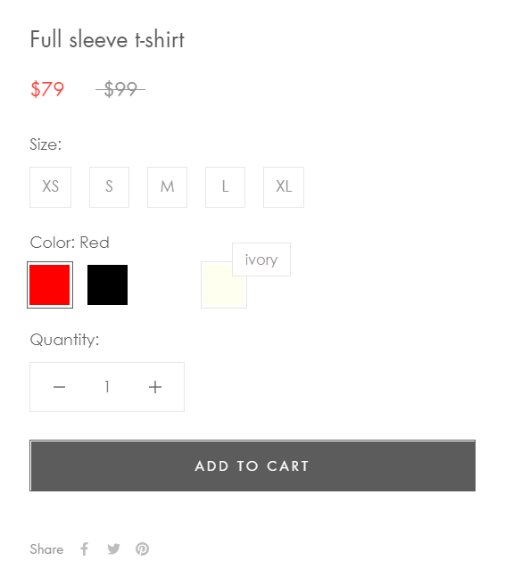 How come the product detail page didn't display all color and sizes?, UQ  HK