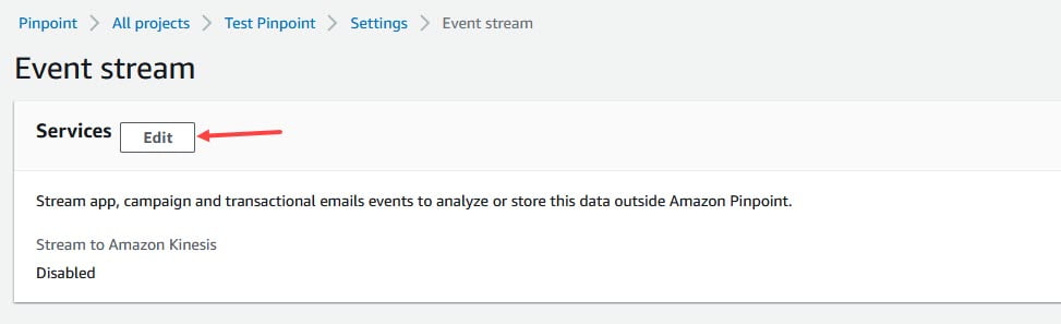 Pinpoint Event Stream
